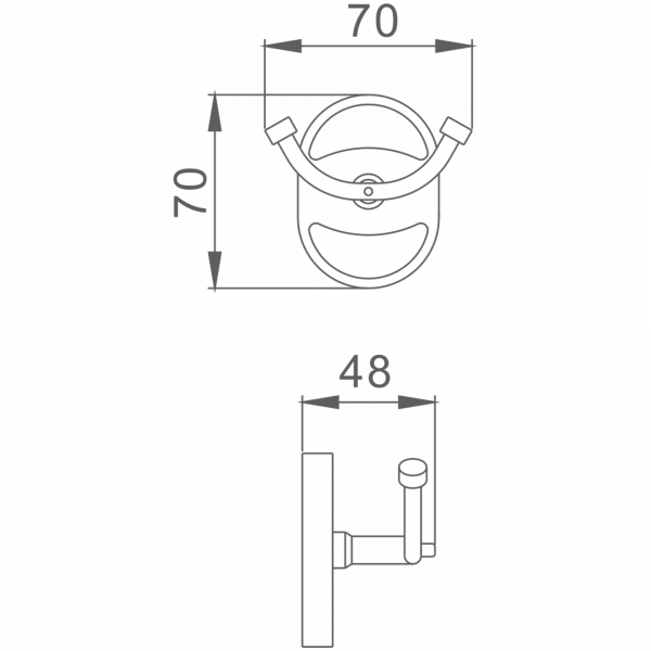 2 крючка Haiba HB 1905-2