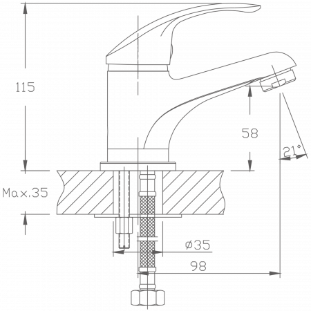 Смеситель для раковины Haiba HB 1036