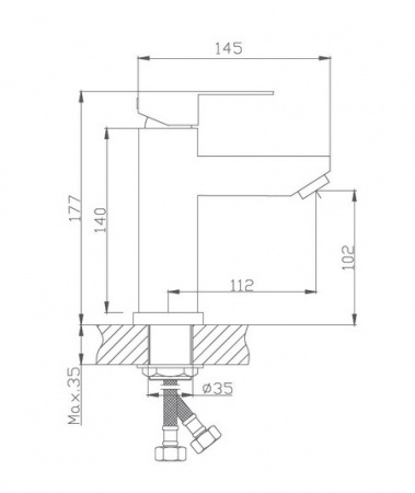 Смеситель для раковины Haiba HB 10801