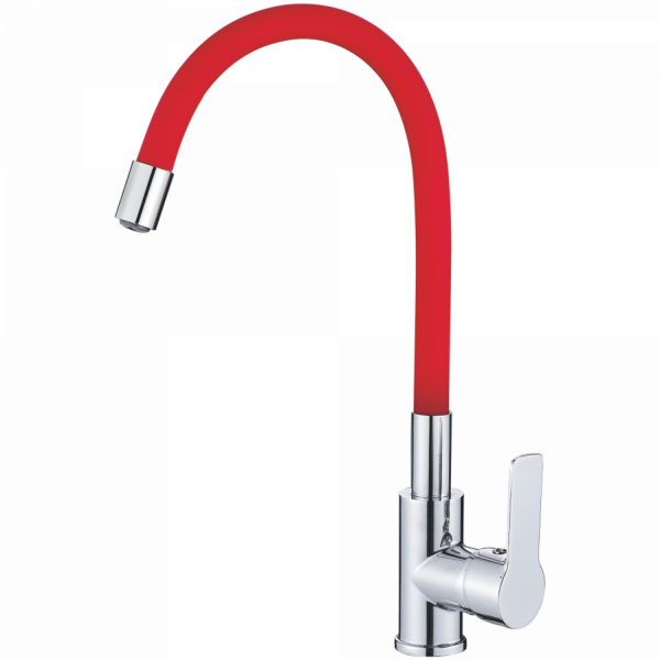 Смеситель для кухни Haiba HB 70112-6, красный