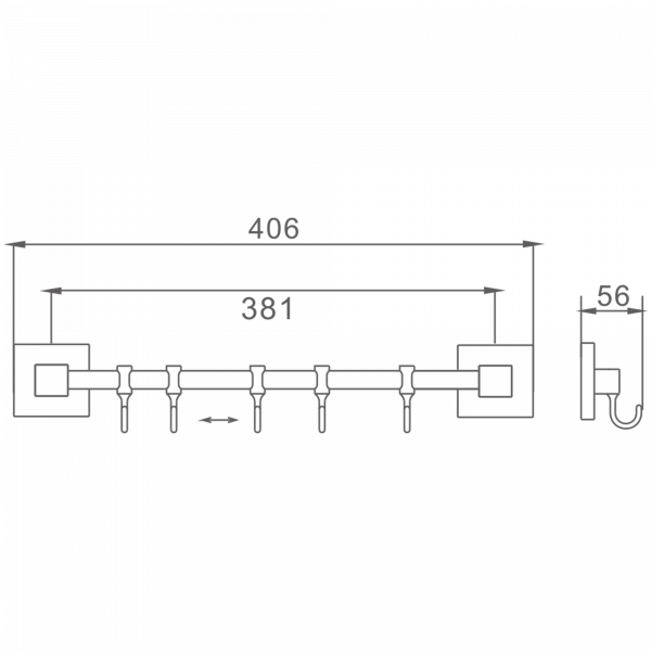 5 крючков Haiba HB 8615-5