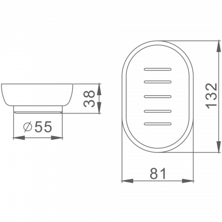 Матовая тарелка Haiba HB 751