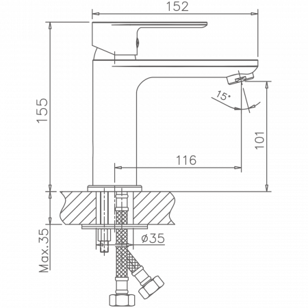 Смеситель для раковины Haiba HB 10505