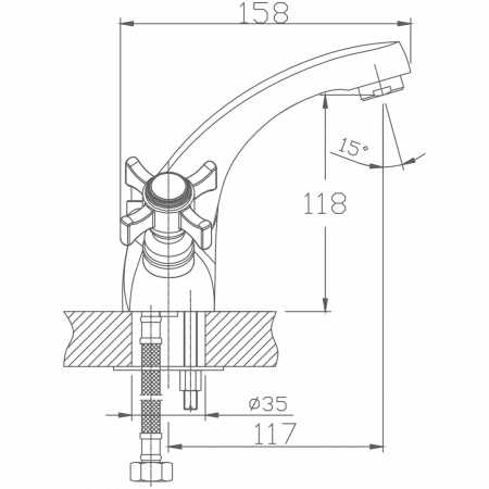 Смеситель для раковины Haiba HB 1024