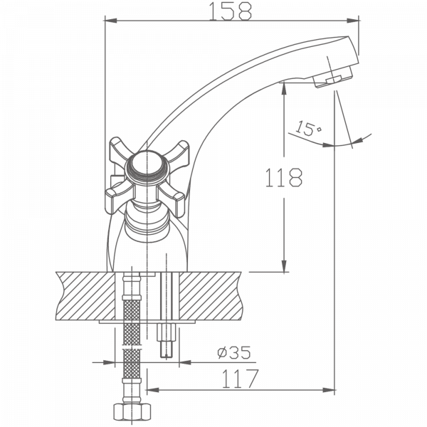 Смеситель для раковины Haiba HB 1024