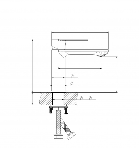 Смеситель для раковины Haiba HB 10639-3