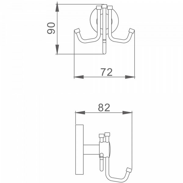 3 крючка Haiba HB 1705-3