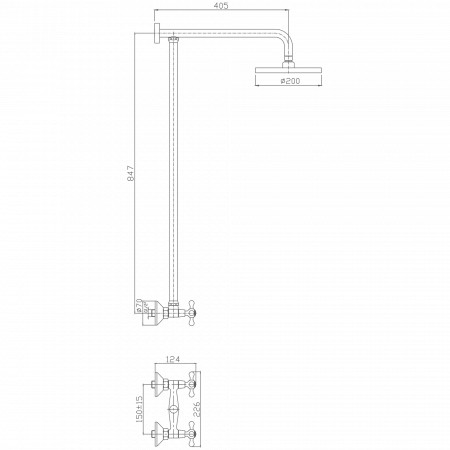 Душевая стойка Haiba HB 2413