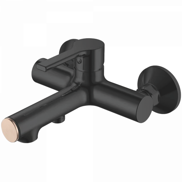 Смеситель для ванны, латунь, черный
Комплектация: лейка, шланг 1,5м, держатель для лейки HB 60652-7