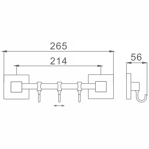 3 крючка Haiba HB 8615-3