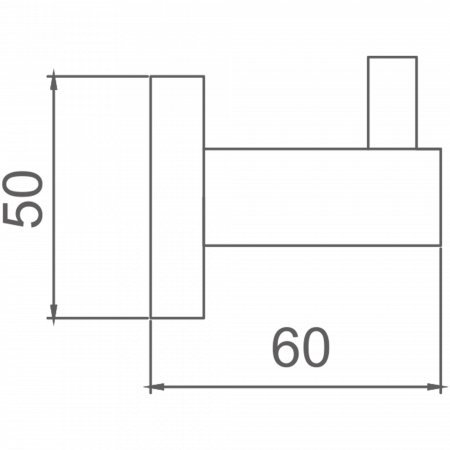 Крючок, черный HB 8905-1
