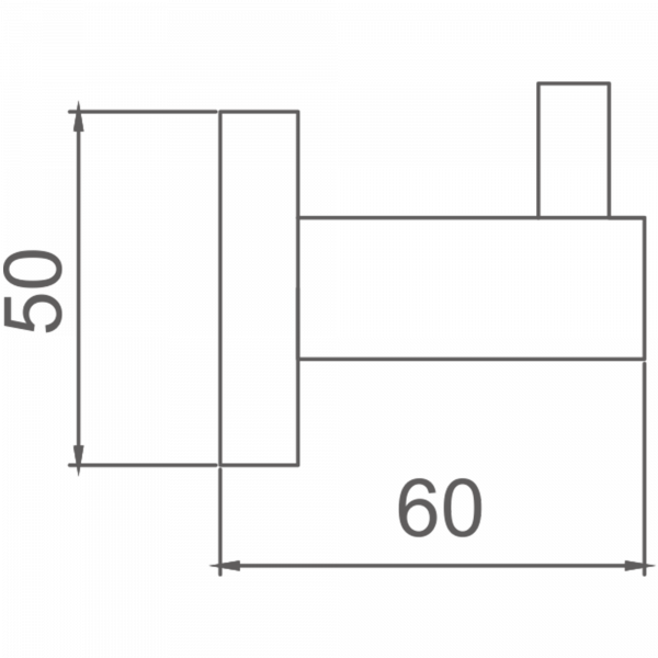 Крючок, черный HB 8905-1