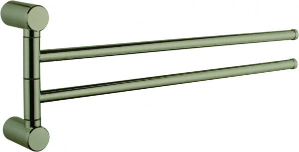 Держатель для полотенец, двойной, поворотный 400 мм, бронза HB 8412-4