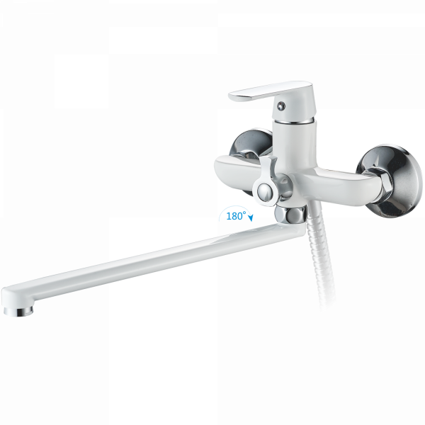 Смеситель для ванны Haiba HB 22804, белый