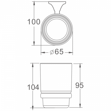 Держатель стакана Haiba HB 8506