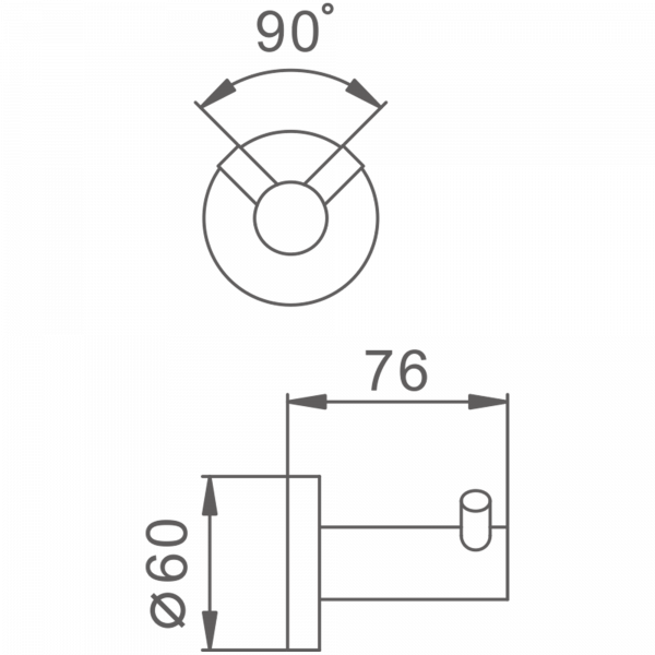 Крючок двойной, нержавеющая сталь HB 8305-2