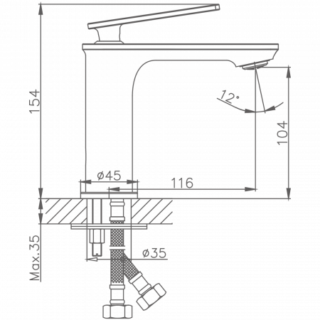 Смеситель для раковины Haiba HB 10589