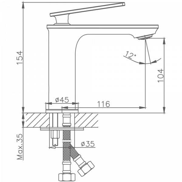 Смеситель для раковины Haiba HB 10589