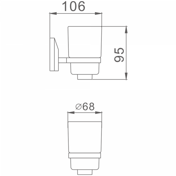 Деражатель стакана Haiba HB 1606