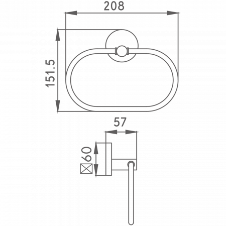 Полотенцедержатель HB 9004