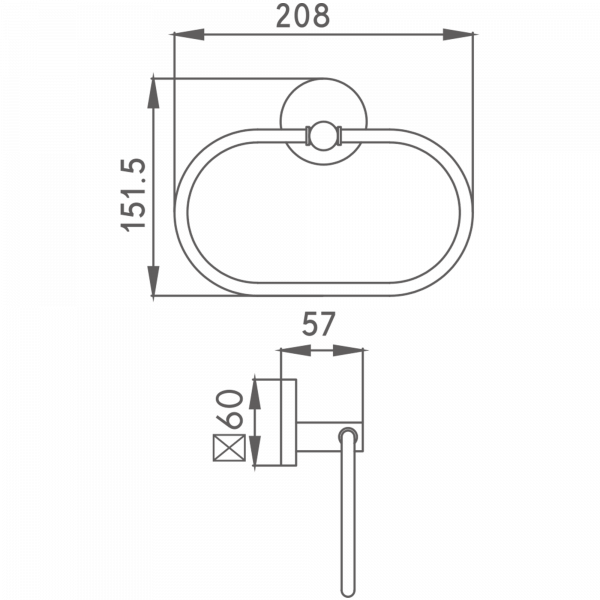 Полотенцедержатель HB 9004