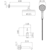 Душевая система Haiba HB 80553