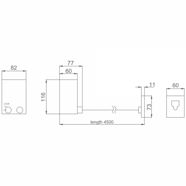 Выдвижная сушилка для белья, черный HB 121-7