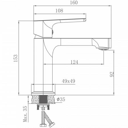 Смеситель для раковины Haiba HB 10512