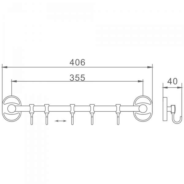 5 крючков Haiba HB 1915-5