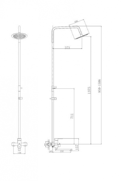 Душевая система Haiba HB 24801