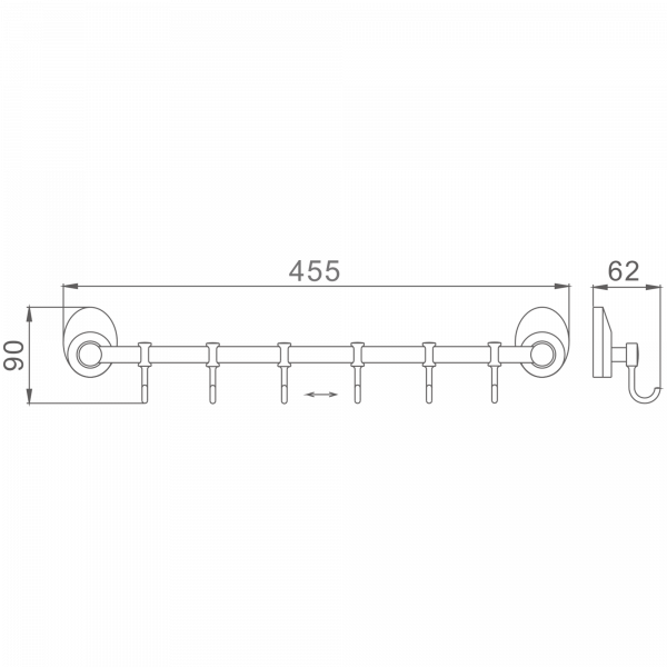 6 крючков Haiba HB 1615-6