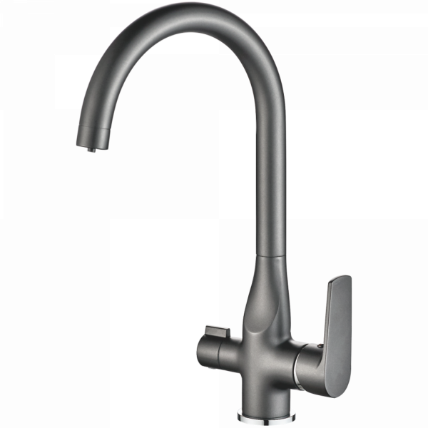 Смеситель для кухни Haiba HB 76533-3, пепельный