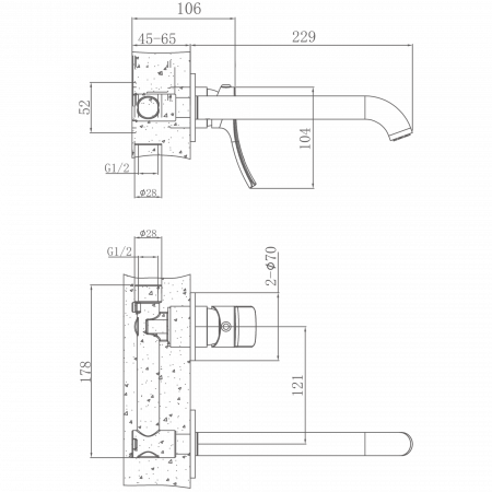 Смеситель для раковины Haiba HB 14553