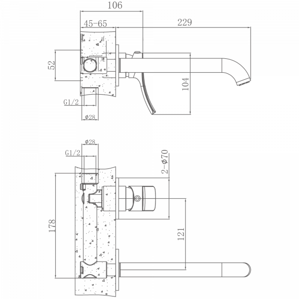 Смеситель для раковины Haiba HB 14553