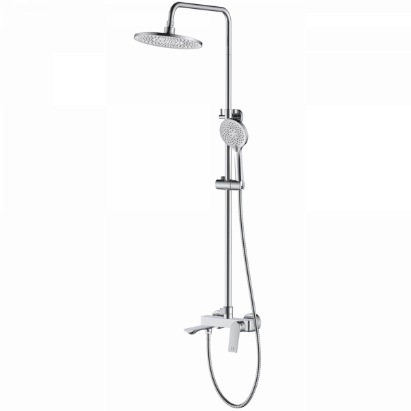 Душевая система, тропический душ, латунь, хром
Комплектация: лейка, шланг 1,5м, держатель для лейки HB 24816