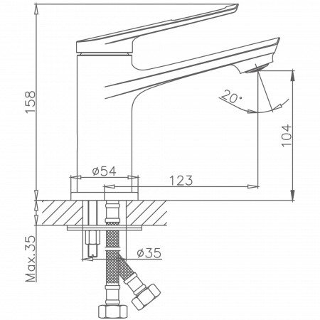 Смеситель для раковины Haiba HB 10595
