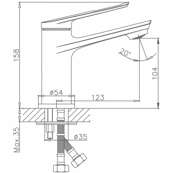 Смеситель для раковины Haiba HB 10595