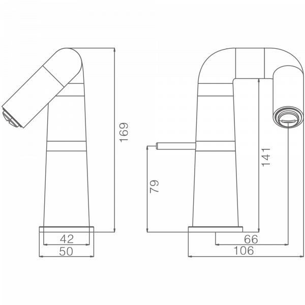 Смеситель для раковины, прогрессивный картридж, латунь, черный HB 10813-7