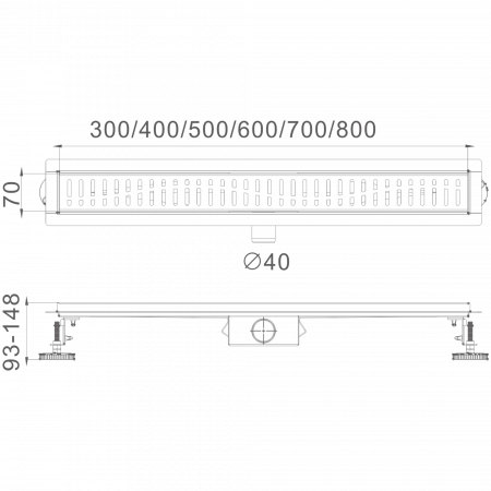 Трап Haiba HB 93800, сатин
