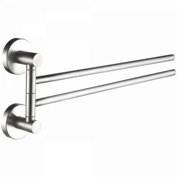 Держатель для полотенец, двойной, поворотный 400 мм, нержавеющая сталь HB 8312